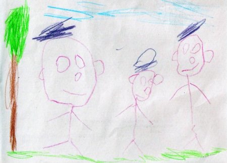 Конь рисунок детский