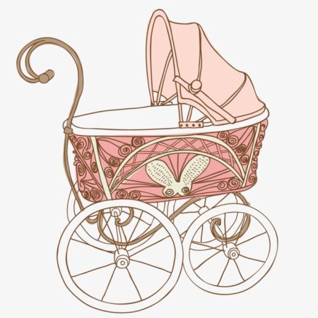 Винтажная коляска для метрики