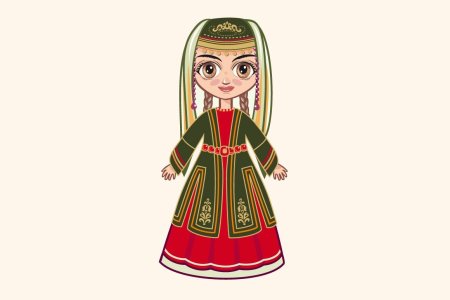 Национальный армянский костюм нарисова