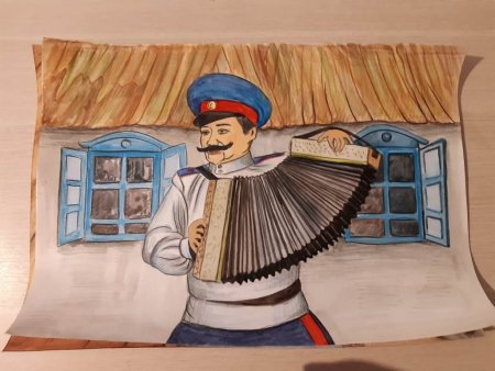 Рисунок на казачью тематику