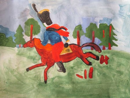 Детский рисунок Казаков