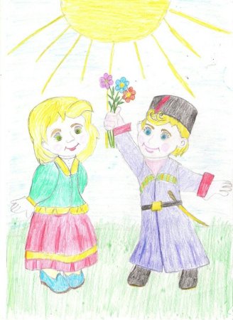 Рисунок на кубанскую тему