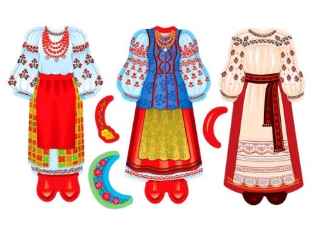 Бумажные куклы в народных костюмах