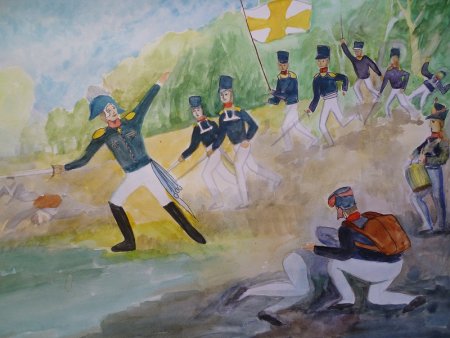 Подвиг Генерала Раевского под Салтановкой 1812