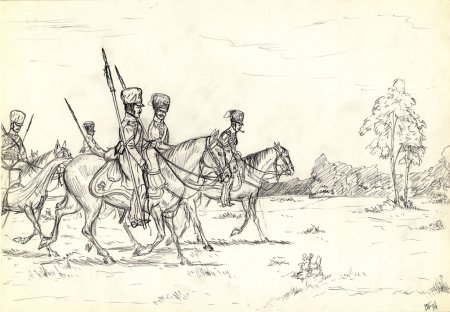 Казаки в войне 1812 года рисунок