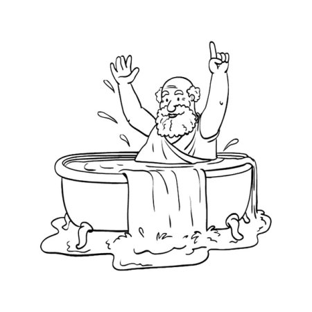 Архимед раскраска