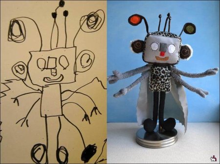 Игрушки по рисункам детей