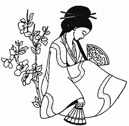 Детские рисунки японских девушек