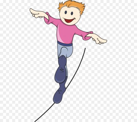 Мультяшный акробат