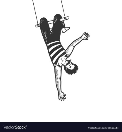 Акробат раскраска для детей