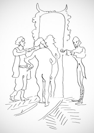 Рисунок к сказке новое платье короля Андерсена