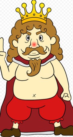 Голый Король на троне