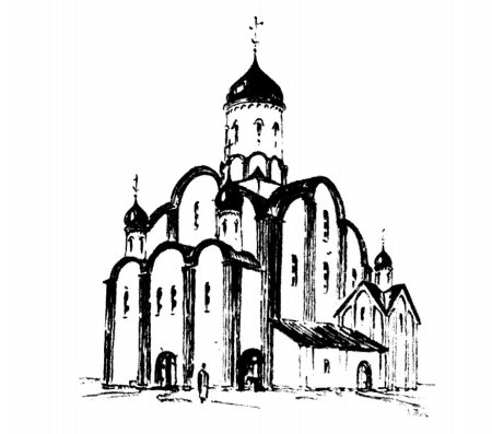 Троицкий собор Псков раскраска