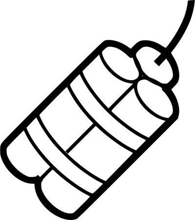 Динамит раскраска