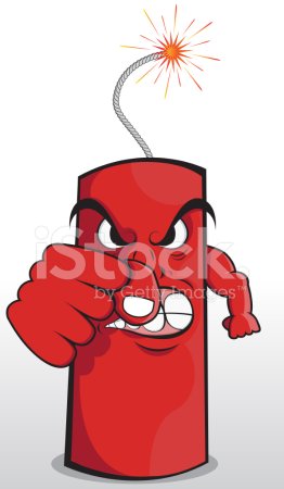 Мультяшный взрыв ДИНАМИТА