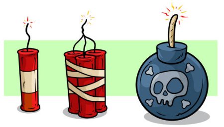 Динамит с фитилем