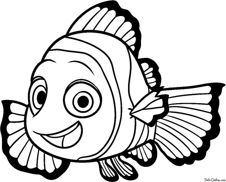 Рыбка Немо раскраска