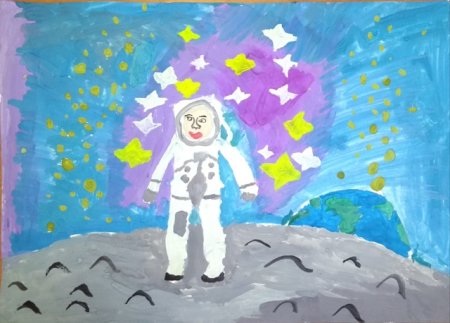 Рисование космическое пространство