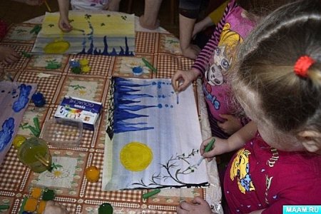 Рисование пипеткой в детском саду