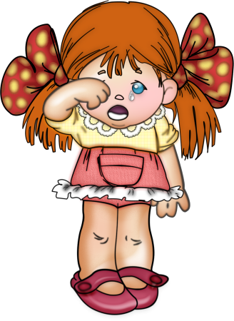 Девочка плачет для детей