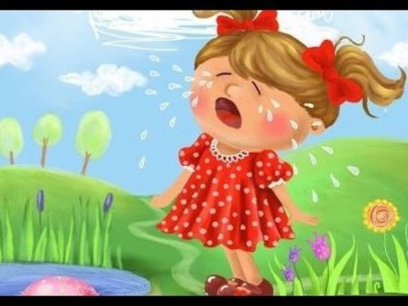 Плачущая девочка для детей