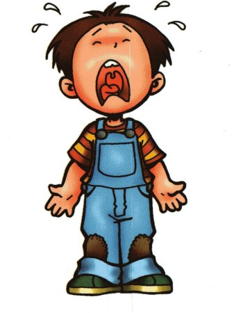 Мальчик плачет