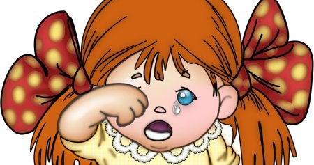 Плачущая девочка для детей