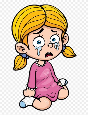 Ребенок плачет мультяшный