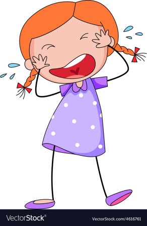 Плачущая девочка для детей