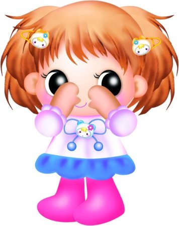 Девочка плачет вектор