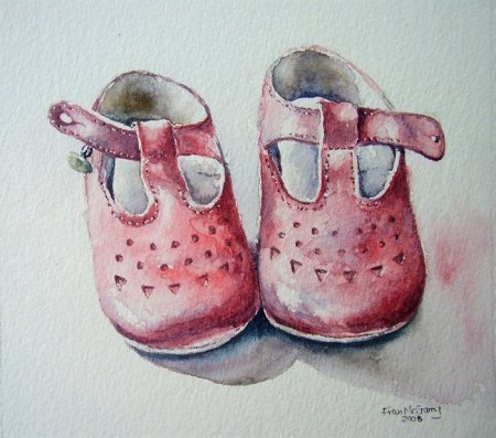 Сапожки акварель
