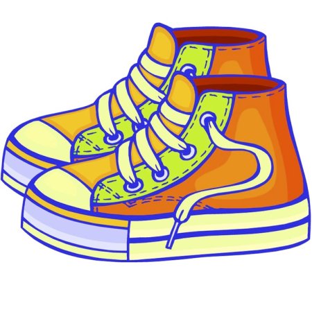 Нарисованная детская обувь