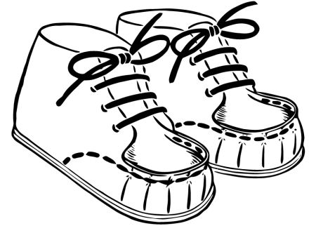 Ботинки раскраска