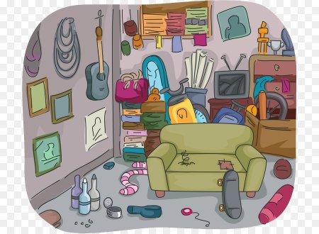 Беспорядок в комнате вектор