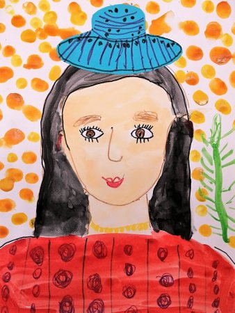 Портрет мамы рисунок