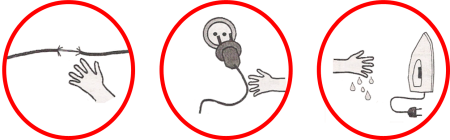 Условные знаки домашней опасности