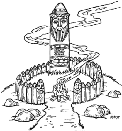 Зевс Бог древней Греции черно белый