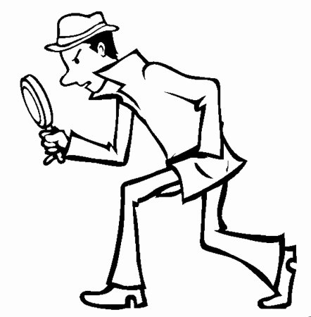 Сыщик раскраска для детей