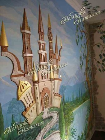 Барельеф в детской комнате