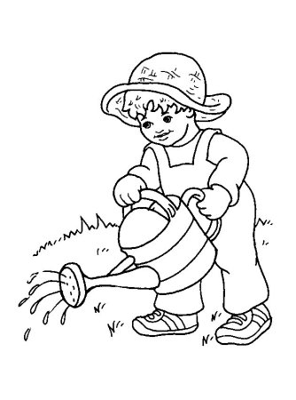 Огород раскраска для детей