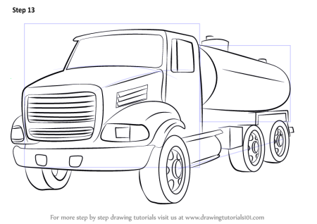 Бензовоз для раскрашивания