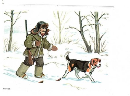 Житков охотник и собаки
