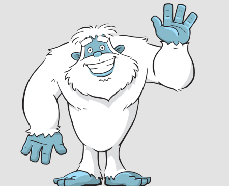 Нарисовать снежного человека