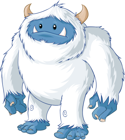 Снежный человек мультяшный