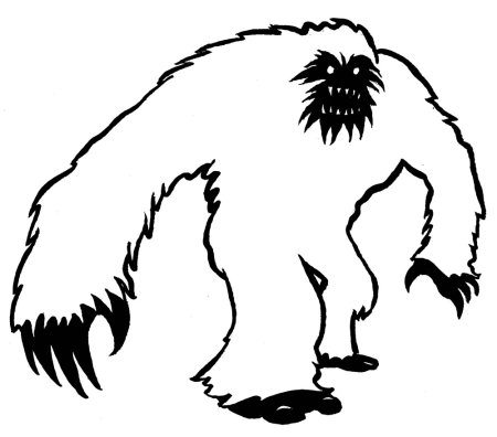 Нарисовать снежного человека