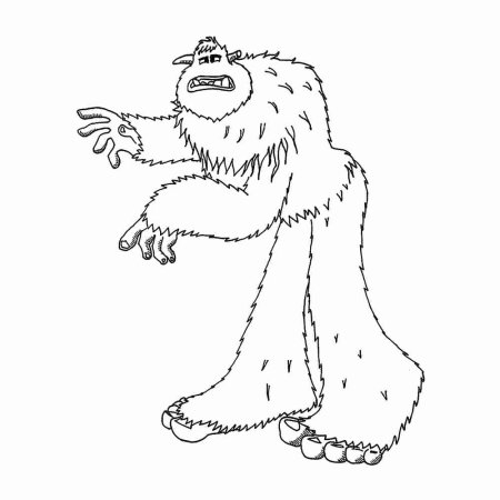 Снежный человек раскраска