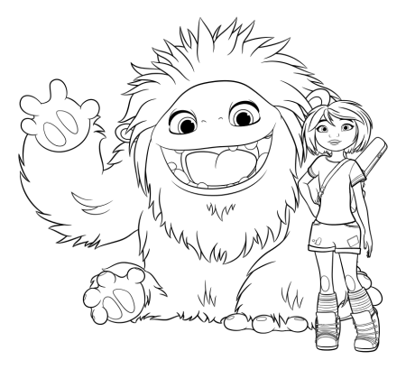 Раскраска Эверест Йети