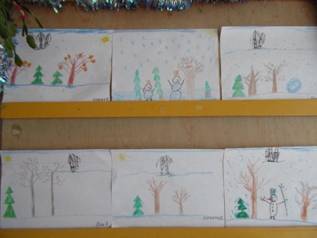 Зимний пейзаж в садик