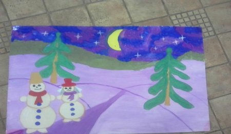 Рисунок на тему Здравствуй гостья зима