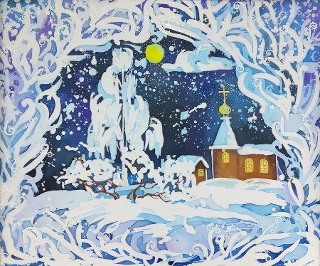 Рисование в младшей группе на тему Здравствуй гостья зима